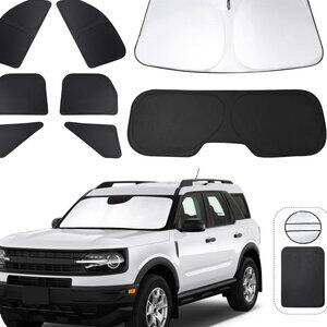 NWT Window Shades for Ford Bronco Sport 2021-2024 2025, Sun Shade, 8 Piece